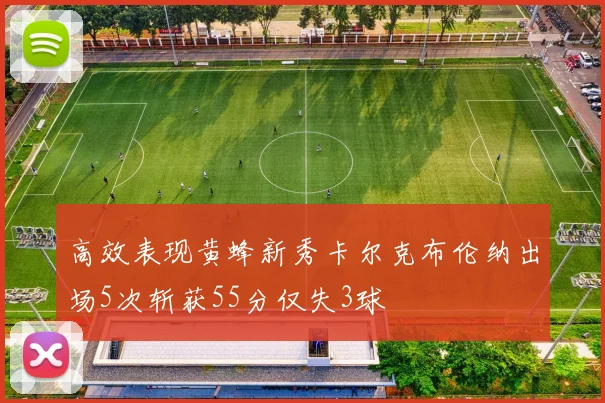 高效表现黄蜂新秀卡尔克布伦纳出场5次斩获55分仅失3球